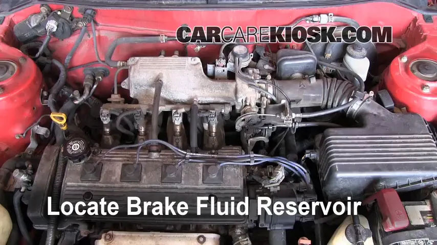 1996 Toyota Corolla 1.6L 4 Cyl. Brake Fluid Add Fluid